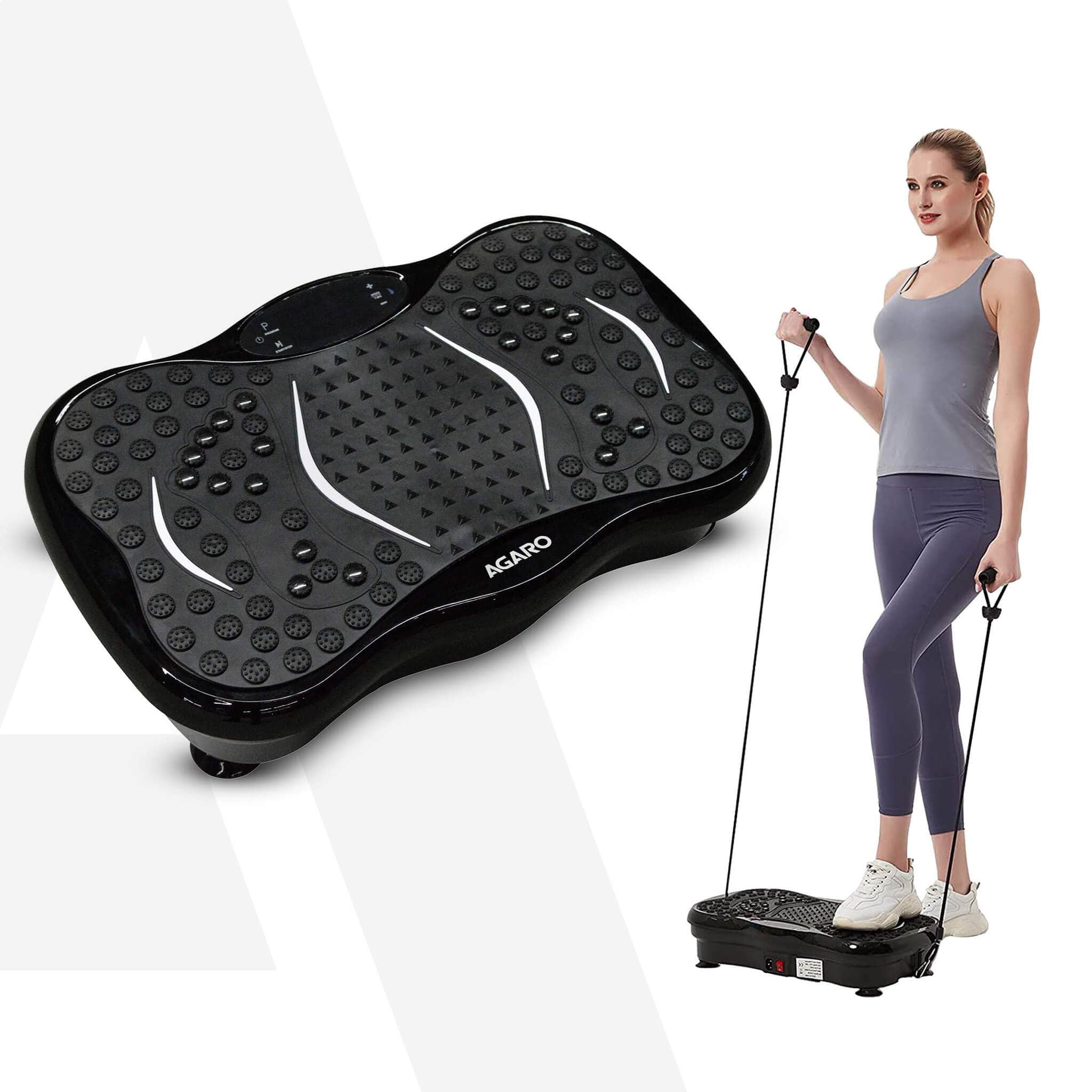 Alpha Crazyfit Vibration Plate Massager,Home & Gym Workout Machine For Muscle Toning,Calorie Burning,Massaging,Weight Loss,Pain Relief