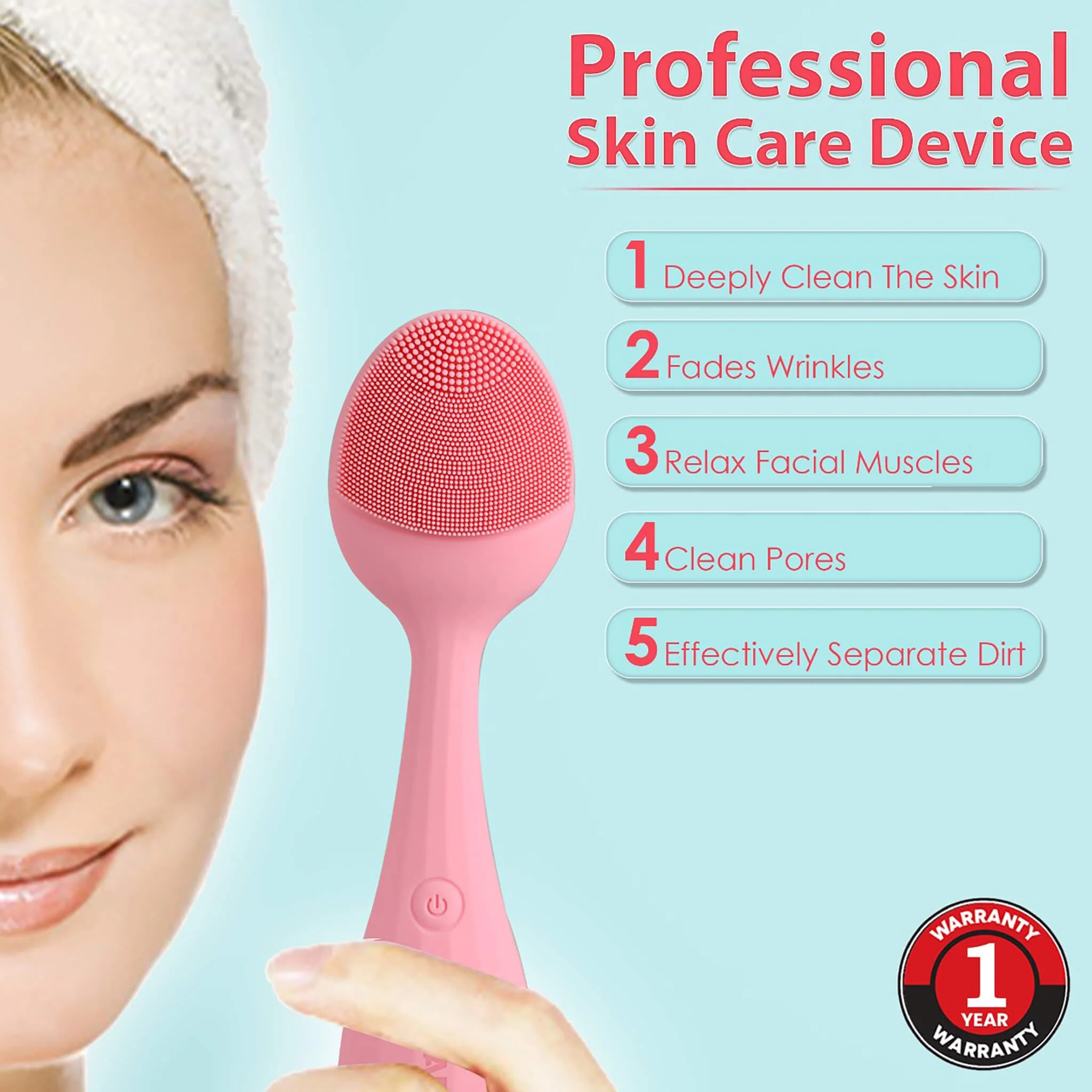Facial Cleansing Massager CM2109 - Image 4