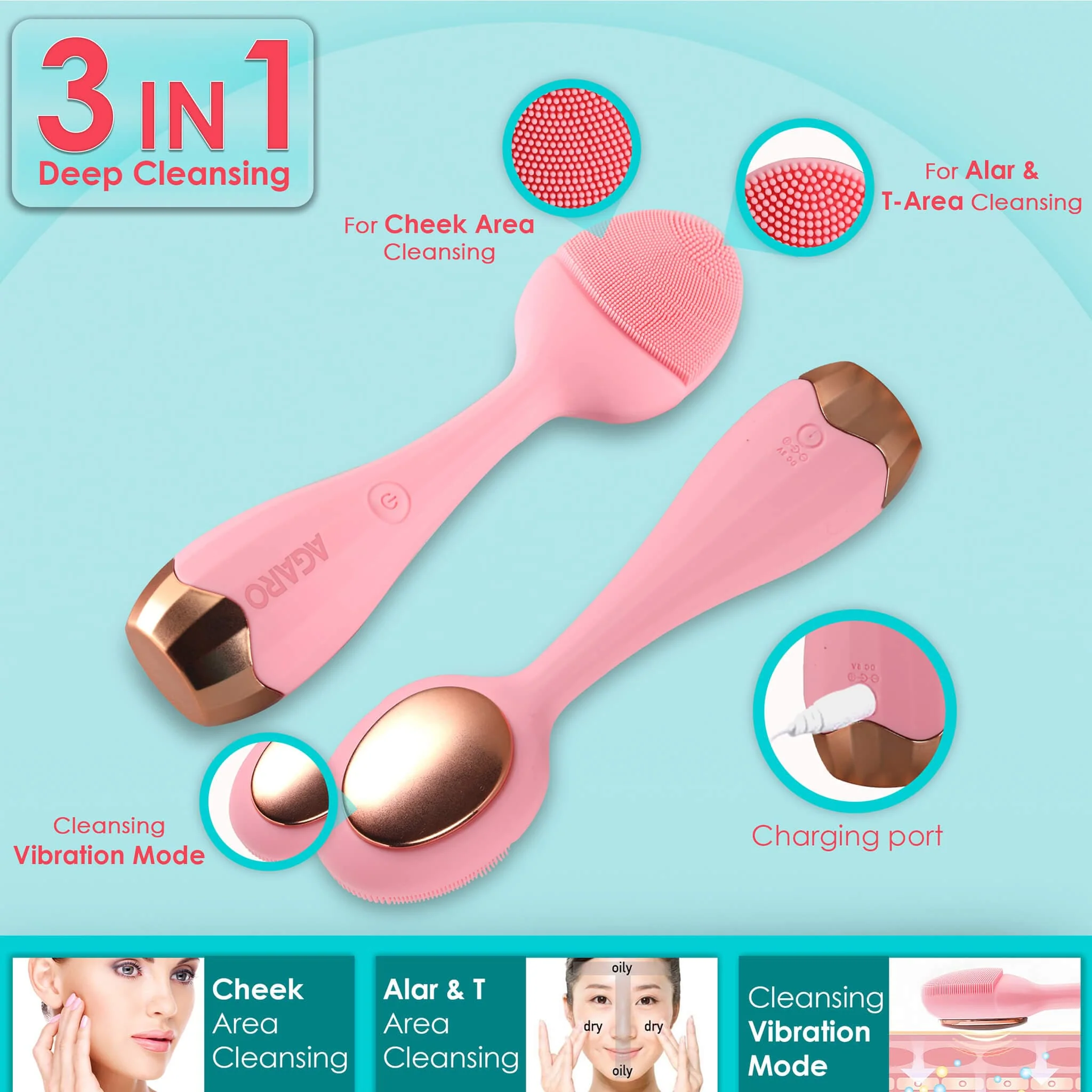 Facial Cleansing Massager CM2109 - Image 6