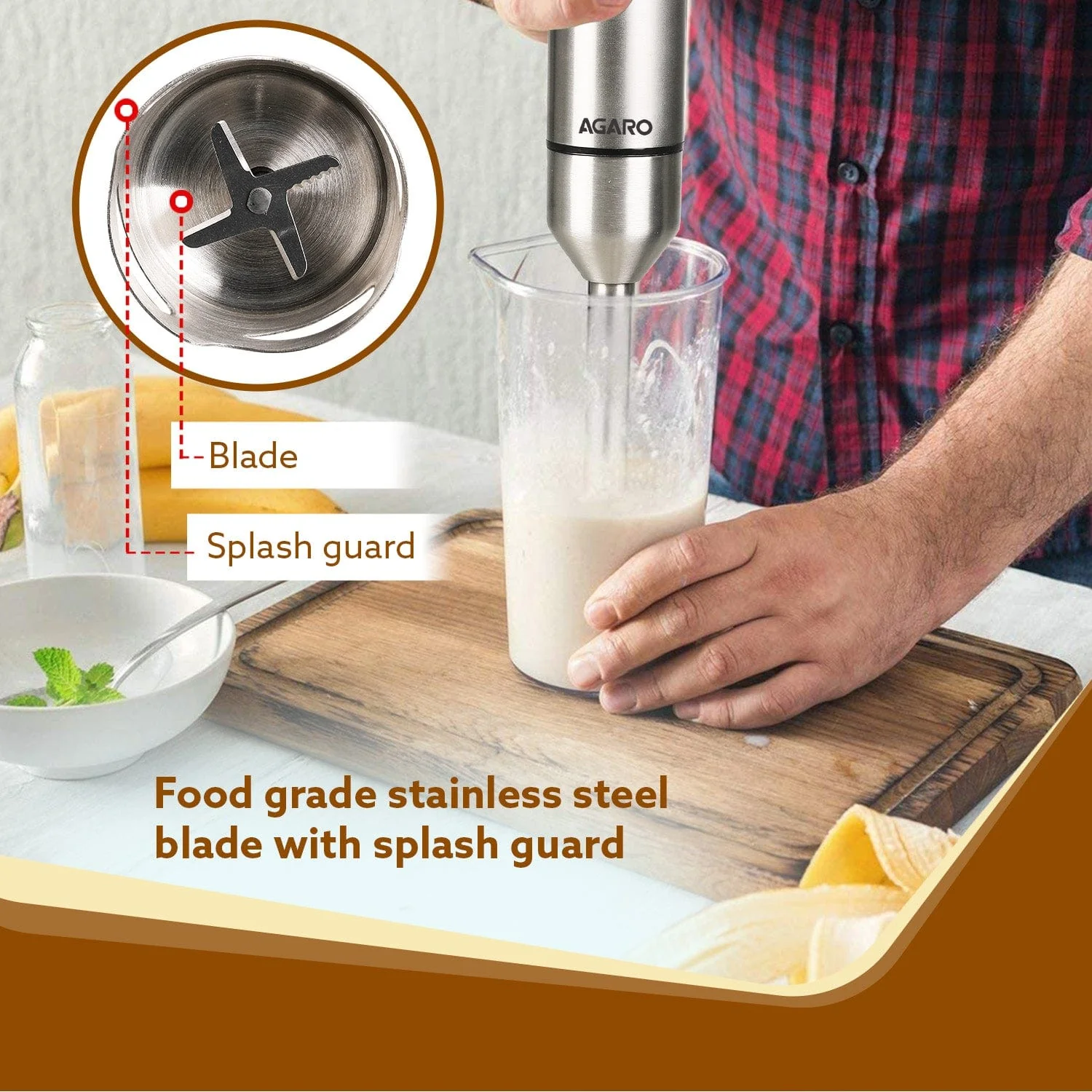 Grand 1000 Watts Hand Blender With Chopper - Image 6
