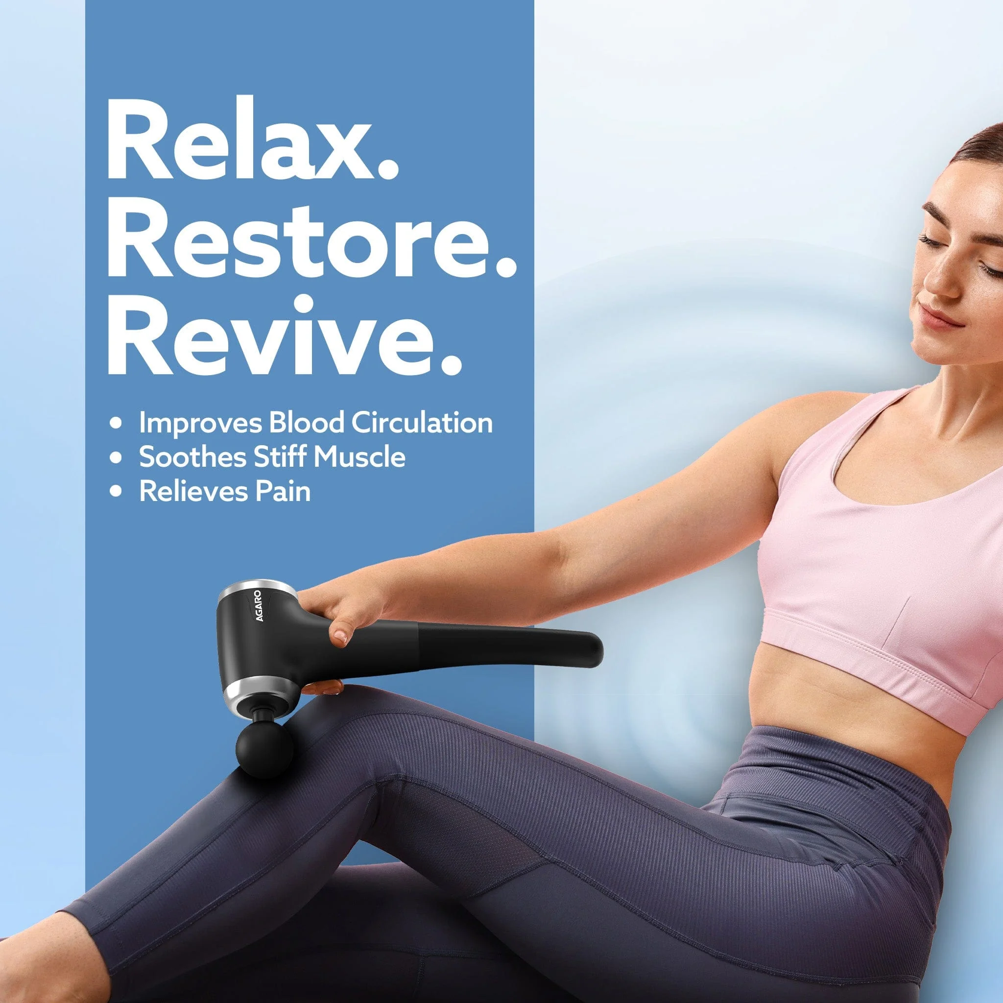 Regency Gun Massager, 4 Heads, 13 Speed, Rechargeable, Handheld, Percussion Muscle Massager for Full Body Pain Relief, Muscle Relaxation of Neck, Shoulder, Back, Foot for Men & Women, Black - Image 3