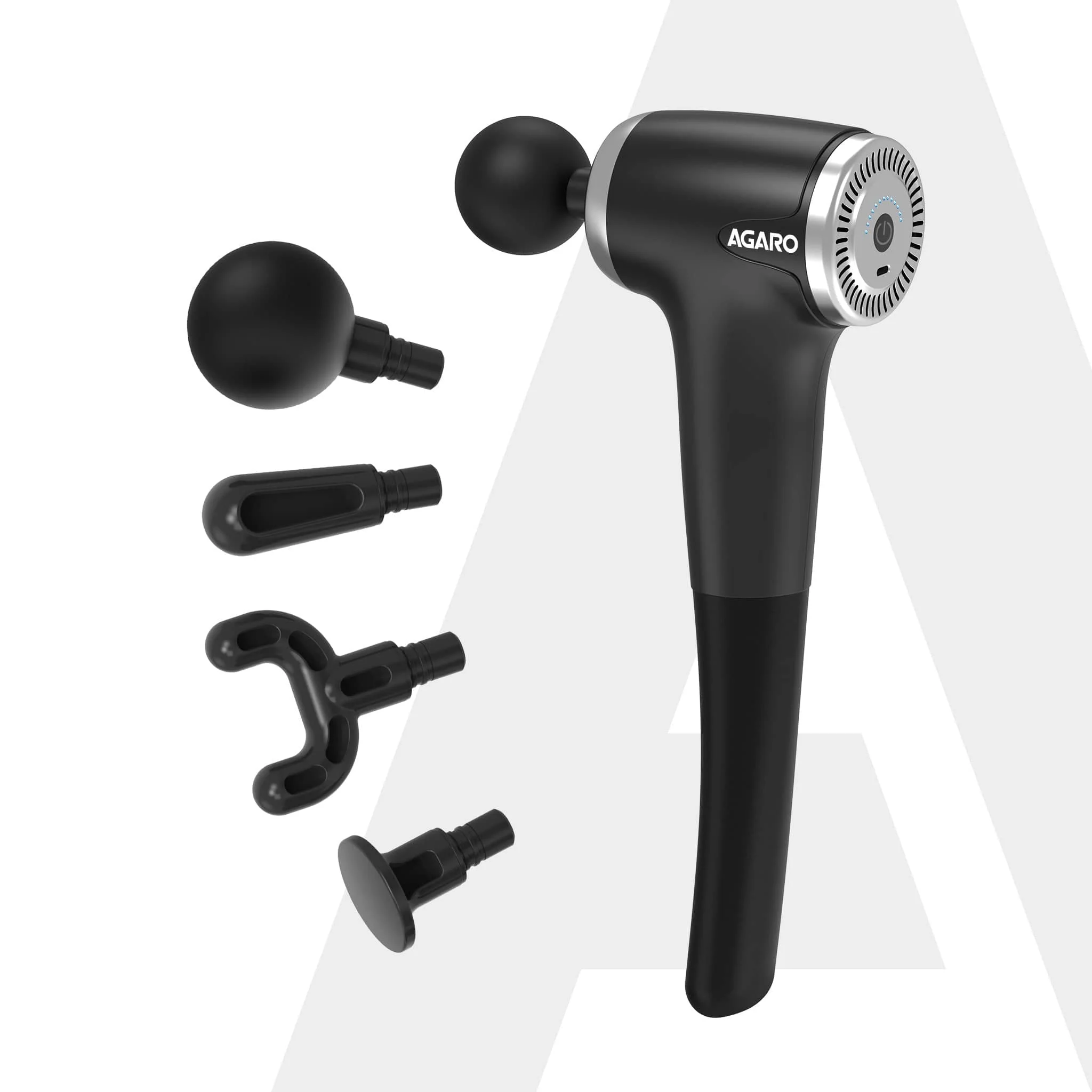 Regency Gun Massager, 4 Heads, 13 Speed, Rechargeable, Handheld, Percussion Muscle Massager for Full Body Pain Relief, Muscle Relaxation of Neck, Shoulder, Back, Foot for Men & Women, Black - Image 7