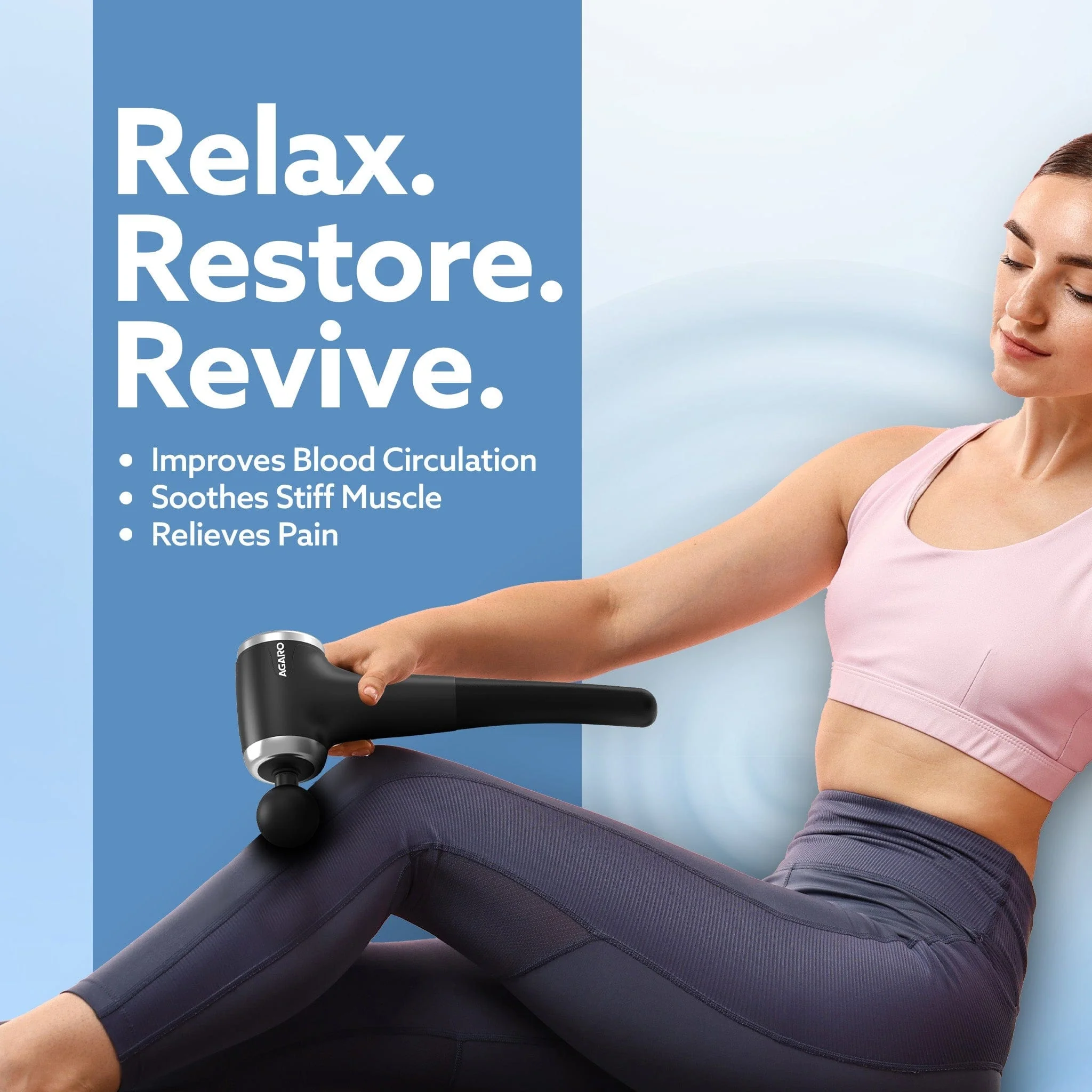 Regency Gun Massager, 4 Heads, 13 Speed, Rechargeable, Handheld, Percussion Muscle Massager for Full Body Pain Relief, Muscle Relaxation of Neck, Shoulder, Back, Foot for Men & Women, Black - Image 9
