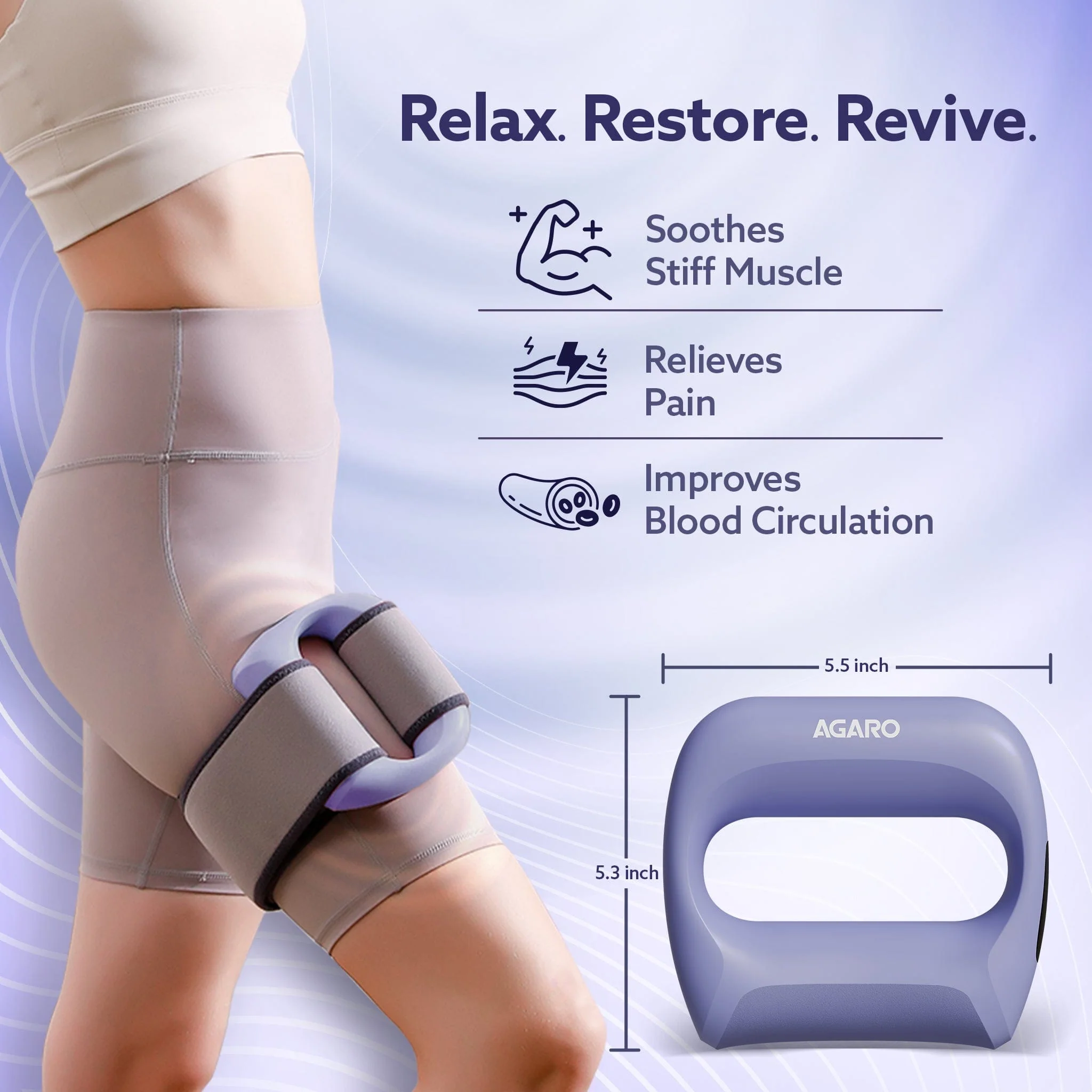 Ring Massager, Deep Tissue Massage, Mini Massage Gun for Pain Relief & Relaxation, Rechargeable, Handheld, 5 Speed Setting, 3 Modes, For Men and Women - Image 6
