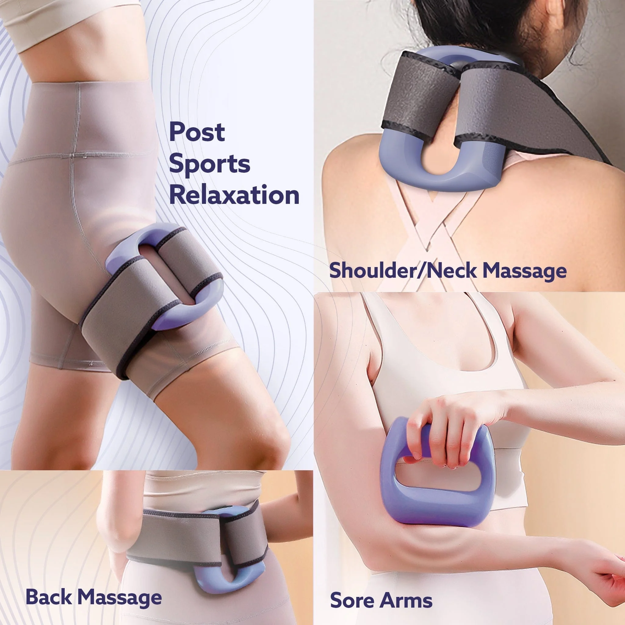 Ring Massager, Deep Tissue Massage, Mini Massage Gun for Pain Relief & Relaxation, Rechargeable, Handheld, 5 Speed Setting, 3 Modes, For Men and Women - Image 8
