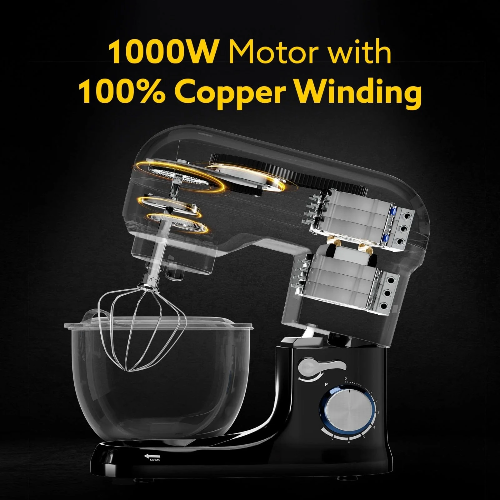 Royal Stand Mixer 1000W - Image 3